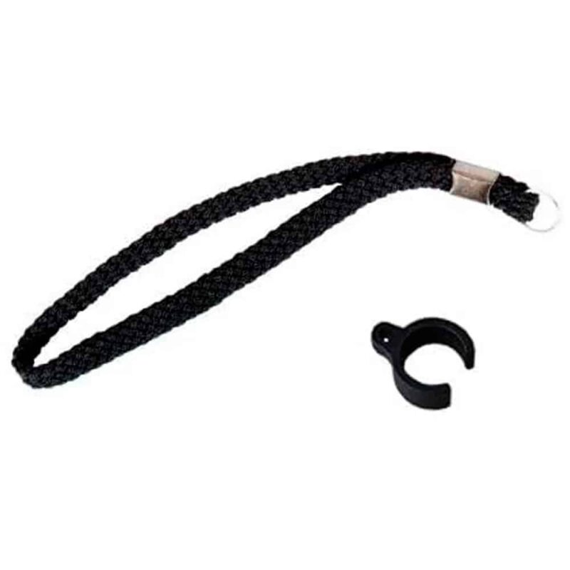 Käpp i kolfiber tillbehör Käpp i kolfiber med handledsrem och fäste