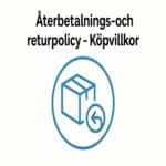 Återbetalnings och returpolicy - köpvillkor