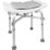 Duschpall med dyna vit med vadderad sits