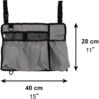 Väska för rullstol med angivna mått 40 x 28 cm