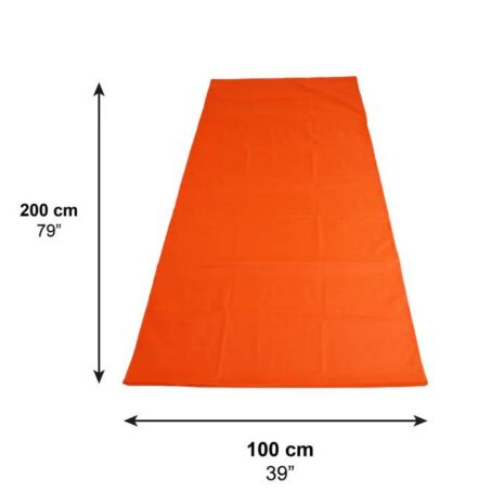 Glidlakan med måttangivelse 200 × 100 cm i tubformad design Glidlakan med måttangivelse 200 × 100 cm i tubformad design