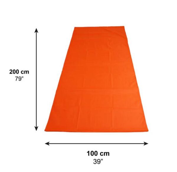 Glidlakan med måttangivelse 200 × 100 cm i tubformad design Glidlakan med måttangivelse 200 × 100 cm i tubformad design