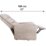 Elektrisk relaxfåtölj beige mått liggläge 160 cm