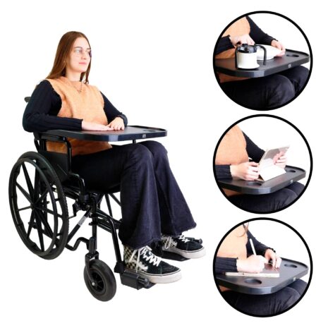 rullstolsbord användning på rullstol vid måltid och aktiviteter