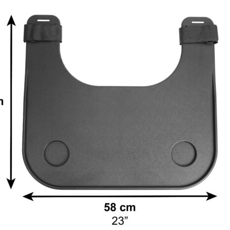 rullstolsbord mått 58 x 52,5 cm svart modell rullstolsbord mått 58 x 52,5 cm svart modell