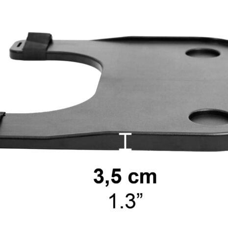 rullstolsbord svart tjocklek och sidovy 3,5 cm rullstolsbord svart tjocklek och sidovy 3,5 cm
