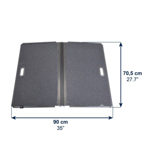 rullstolsramp hopfällbar mått 90 x 70,5 cm utfälld rullstolsramp hopfällbar mått 90 x 70,5 cm utfälld