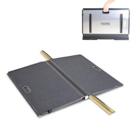 rullstolsramp hopfällbar placerad över tröskel