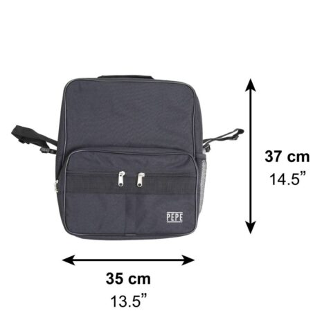 rullstolsväska mått 35 x 37 cm framifrån rullstolsväska mått 35 x 37 cm framifrån