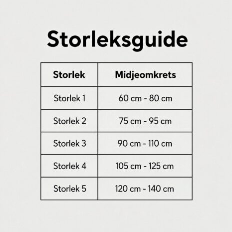 LombaSkin storlek 1 Höjd 21 cm storleksguide med midjemått för storlek 1–5. LombaSkin storlek 1 Höjd 21 cm storleksguide med midjemått för storlek 1–5.